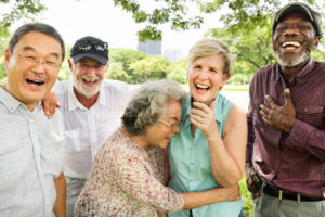 Group of seniors laughing